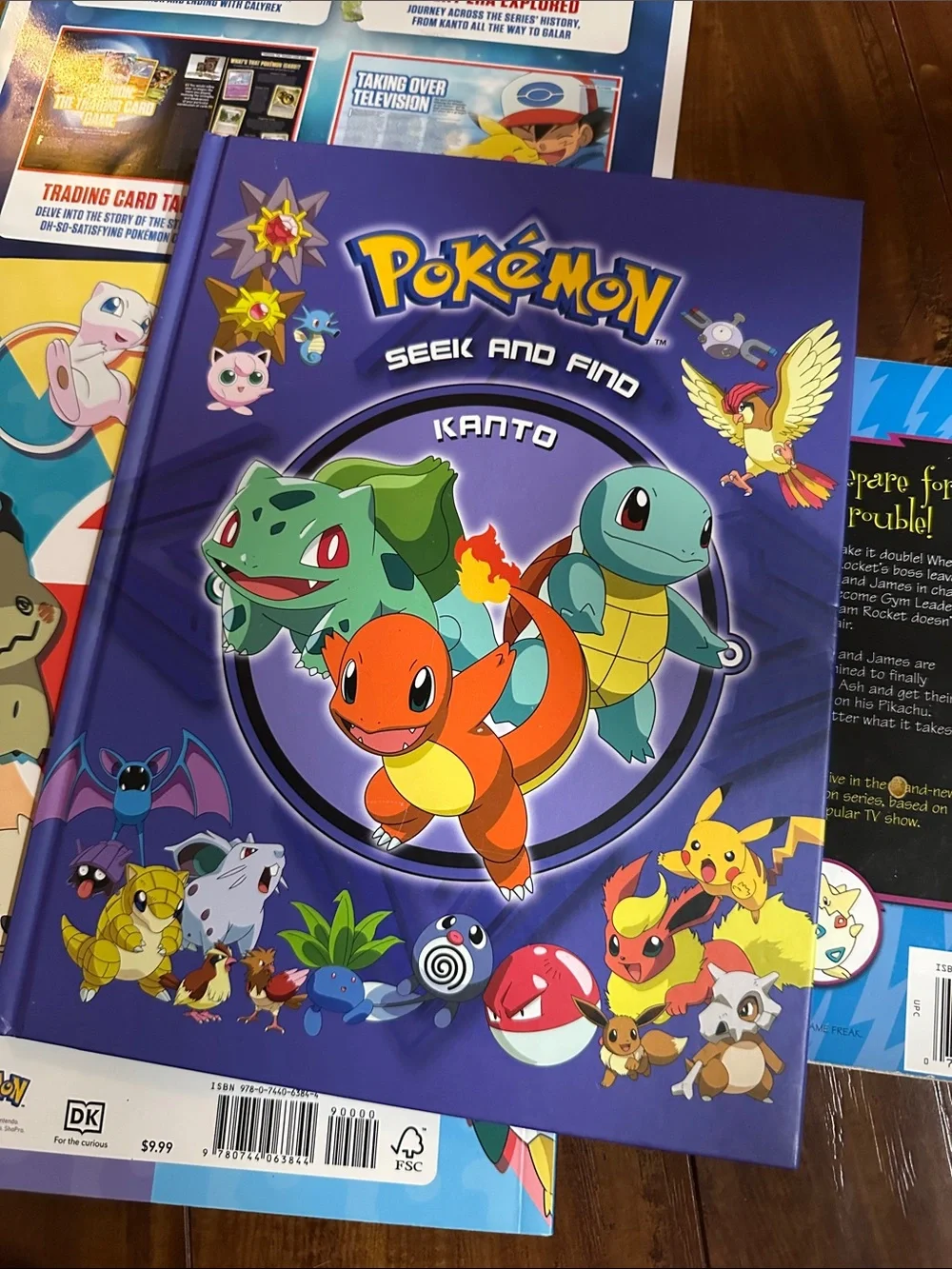Pokemon Book Lot 4 NEW Seek & Find Kanto Guess the Pokemon Team Rocket Retro Gam